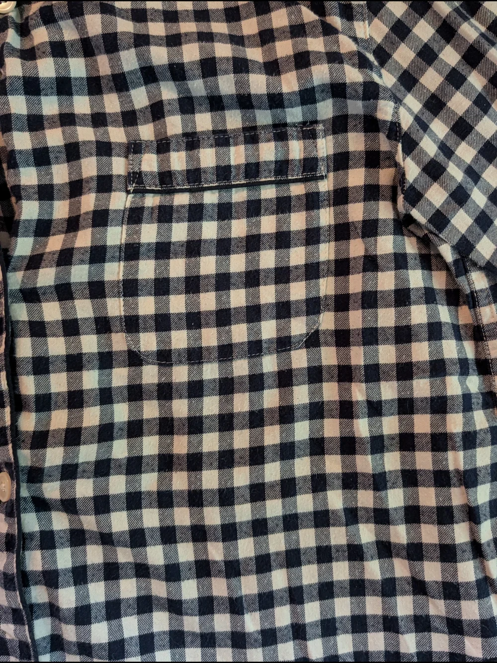 J. Crew Blue and White Gingham Pajama Set- Sz XS